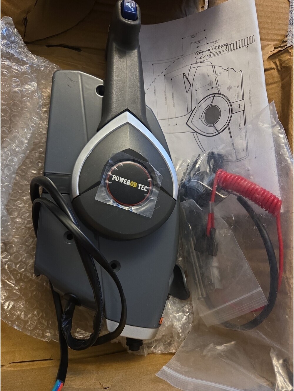 POWEROB TEC Marine Remote Control Box (5006180) Boat Throttle